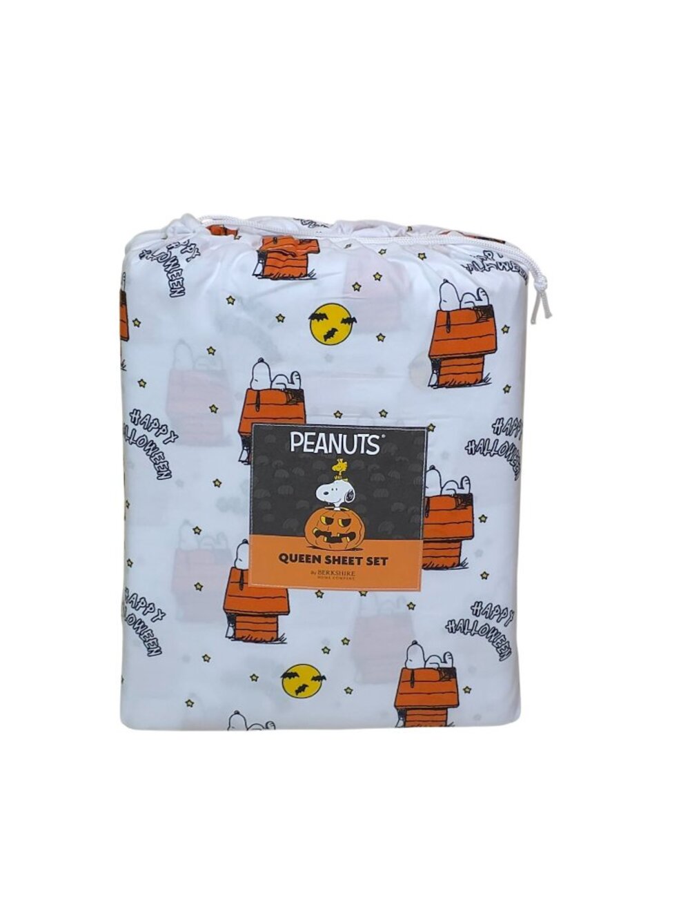 Peanuts Snoopy Halloween Queen Sheet Set By Berkshire Orange Doghouse Polyester